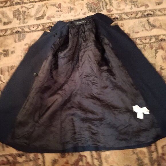 ZARA WOMAN Wool Double Breasted Thigh Length Peacoat XS - Picture 4 of 16